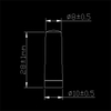 هوائي بطة المطاط 3G مع SMA Male Connector GL401