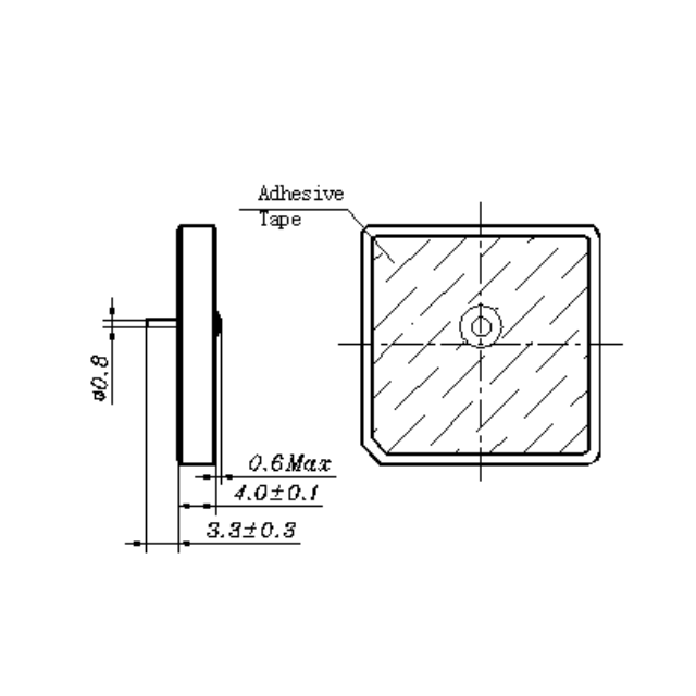 استقطاب LHCP 2338MHz هوائي GPS GL2504D