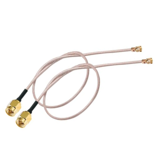 موصل ذكور ذكور عالي الطاقة 50W SMA RG174 GLC25 الذهب 