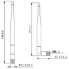 ABS Material 5DBI WiFi Rubber Atenna GL-DY436