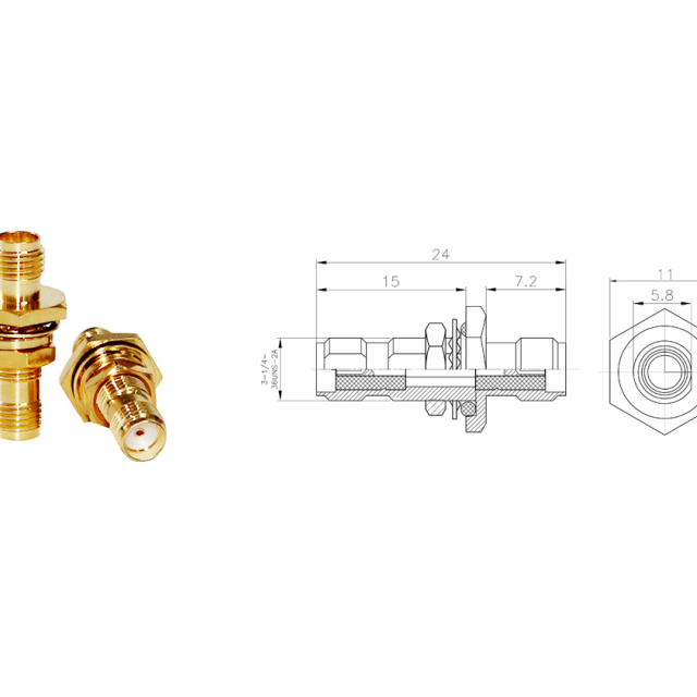 محول 5 جيجا هرتز 1.10VSWR SMA