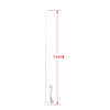 VHF 156-165MHz 6.5DBI PL259 موصل الألياف الزجاجية هوائي GLF126