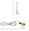 VHF 156-165MHz 6.5DBI PL259 موصل الألياف الزجاجية هوائي GLF126