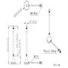 موصل SMA Dual-Band 4G Magnet Attenna GL-DY016 للسيارات