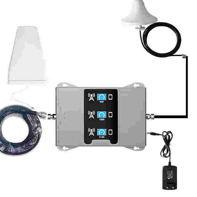 معزز إشارة ثلاثي الموجات مقسم التردد 900/1800/2100 ميجا هرتز