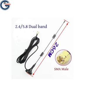 الهوائي المغناطيسي المزدوج - WiFi مع SMA Male Connector GL245805