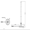 اللون الأسود 5G هوائي هوائي SMA موصل GL-DY284