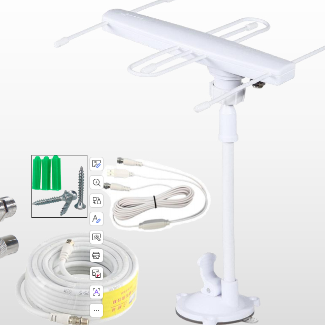 هوائي 28 ديسيبل VHF UHF 3 عناصر